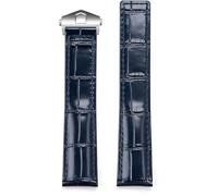 BBZ 20MM 22MM Folding Buckle Piel Watch Strap Compatible con TAG Heuer Monaco Carrera Aquarace Series Men Concave Interface Piel Watch Correa