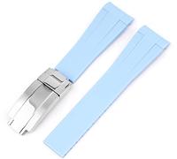 BBZ 20mm Correa de reloj de goma de silicona compatible con Omega X Swatch Moon Watches DIVER 300M CO-AXIAL MASTER CHRONOMETER 42 MM,GLOBEMASTER 39MM,AQUA TERRA 150M