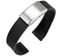 BBZ 20mm Quickfit Fluororubber Correa Compatible con Omega X Swatch Moon Watches Men Women/Galaxy Watch 7 6 5 4 Correa