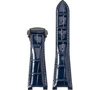 BBZ 25MM Folding Buckle Piel Watch Strap Compatible con Omega Constellation Series Men Concave Interface Piel Watch Correa