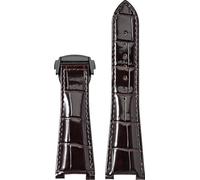 BBZ 25MM Folding Buckle Piel Watch Strap Compatible con Omega Constellation Series Men Concave Interface Piel Watch Correa