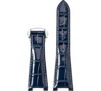 BBZ 25MM Folding Buckle Piel Watch Strap Compatible con Omega Constellation Series Men Concave Interface Piel Watch Correa