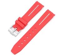 BBZ Correa de caucho suave Nueva correa de reloj de silicona compatible con Omega X Swatch Moon Watches Men Women 20mm Curved End Rubber Wrist Band