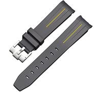 BBZ Correa de caucho suave Nueva correa de reloj de silicona compatible con Omega X Swatch Moon Watches Men Women 20mm Curved End Rubber Wrist Band