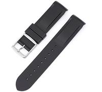 BBZ Correa de caucho suave Nueva correa de reloj de silicona compatible con Omega X Swatch Moon Watches Men Women 20mm Curved End Rubber Wrist Band