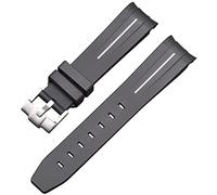 BBZ Correa de caucho suave Nueva correa de reloj de silicona compatible con Omega X Swatch Moon Watches Men Women 20mm Curved End Rubber Wrist Band