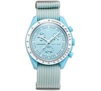 BBZ correa nylon 20mm Compatible con Omega X Swatch Moon Watches Men Women，Vivoactive 3, Forerunner 245/645, Vivomove HR, Galaxy Watch