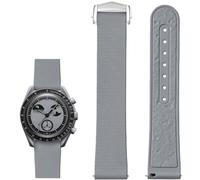 BBZ Correa Reloj Caucho Fluorado 20mm Hebilla Ajustable Liberación Rápida Correa Caucho Flúor Suave Duradera FKM Goma Pulseras Deportiva Correa Repuesto para Hombre Mujer