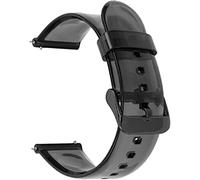 BBZ Correa transparente Compatible con Samsung Galaxy Watch Active 2 Strap/Galaxy Watch 4 40mm/44mm Correa, 20mm Silicone Wristband for Galaxy Watch 4 Classic/Watch 3 41mm/Garmin Vivoactive 3