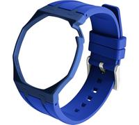 BBZ FKM Rubber Sport Watch Correa and case in Bioceramics Compatible con swatch x audemars piguet royal pop(crown at 2 o’clock)