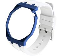 BBZ FKM Rubber Sport Watch Correa and case in Bioceramics Compatible con swatch x audemars piguet royal pop(crown at 2 o’clock)