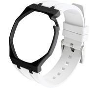 BBZ FKM Rubber Sport Watch Correa and case in Bioceramics Compatible con swatch x audemars piguet royal pop(crown at 2 o’clock)