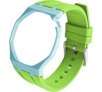 BBZ FKM Rubber Sport Watch Correa and case in Bioceramics Compatible con swatch x audemars piguet royal pop(crown at 2 o’clock)