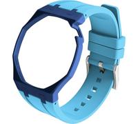 BBZ FKM Rubber Sport Watch Correa and case in Bioceramics Compatible con swatch x audemars piguet royal pop(crown at 2 o’clock)