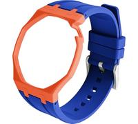 BBZ FKM Rubber Sport Watch Correa and case in Bioceramics Compatible con swatch x audemars piguet royal pop(crown at 2 o’clock)
