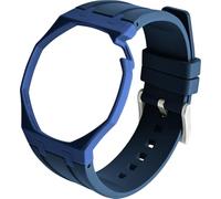 BBZ FKM Rubber Sport Watch Correa and case in Bioceramics Compatible con swatch x audemars piguet royal pop(crown at 2 o’clock)