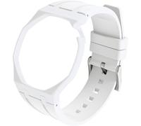 BBZ FKM Rubber Sport Watch Correa and case in Bioceramics Compatible con swatch x audemars piguet royal pop(crown at 2 o’clock)