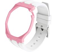 BBZ FKM Rubber Sport Watch Correa and case in Bioceramics Compatible con swatch x audemars piguet royal pop(crown at 2 o’clock)