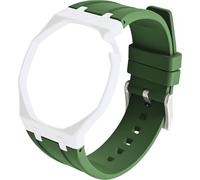BBZ FKM Rubber Sport Watch Correa and case in Bioceramics Compatible con swatch x audemars piguet royal pop(crown at 2 o’clock)