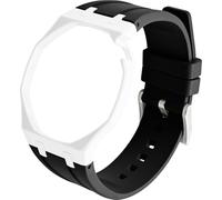 BBZ FKM Rubber Sport Watch Correa and case in Bioceramics Compatible con swatch x audemars piguet royal pop(crown at 2 o’clock)