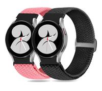 BBZ Galaxy watch7/Galaxy watch FE Correa,Quickfit Elastic Braided Nylon Correa Compatible con Galaxy Watch 6 /Galaxy Watch 5 40mm 44mm /Galaxy Watch 4 40mm 44mm /Galaxy Watch 4 Classic 42mm 46mm