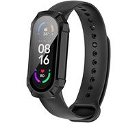 BBZ Mi Band 6 Coque,Protector de Pantalla TPU Armor Shell Estuche Protector compatibles con Mi Band 5,Mi Band 4