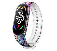 BBZ Mi Band 7 Correa,Pulsera de Repuesto de Silicona Colorida Correa de muñeca Compatible con Xiaomi Band 7