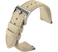 BBZ Nylon Watch Correa, Multicolor Watch Bands Replacement para Men Women 20mm 22mm Premium Ballistic with Military Heavy Duty Silver Stainless Steel Buckle