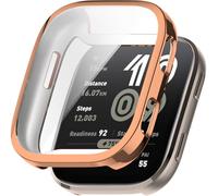 BBZ para Bip 6 Funda,Screen Protector Film TPU Plated Protective Case Cover Armor Shell Compatible con Amazfit Bip 6（A2435）