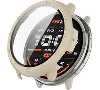 BBZ PC + Screen Tempered Film,Anti-Scratch All-Inclusive Watch Case Compatible with Amazfit Active2(A2437)
