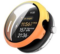 BBZ Pixel Watch3 Funda,Built-in 9H Tempered Glass Film Hard PC Bumper Full Coverage Protective Cover Compatible con Pixel Watch3 41MM 45MM
