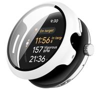 BBZ Pixel Watch3 Funda,Built-in 9H Tempered Glass Film Hard PC Bumper Full Coverage Protective Cover Compatible con Pixel Watch3 41MM 45MM