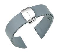 BBZ Quickfit Fluororubber Watch Bands 19mm 20mm 21mm 22mm 24mm Rubber Smartwatch Replacement Band Sport Watchbands for Men Women