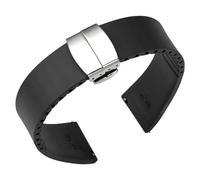 BBZ Quickfit Fluororubber Watch Bands 19mm 20mm 21mm 22mm 24mm Rubber Smartwatch Replacement Band Sport Watchbands for Men Women