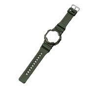 BBZ Replacement Band Compatibilidad con Casio W-735H AEQ110BW AEQ110W AQS-800W AQ-S810W Men's Watch Correa Resin Wristband With Metal buckle