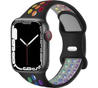 BBZ Silicone Sport Correa Compatible con Apple Watch Bands 38mm 40mm 41mm 42mm 44mm 45mm 49mm,Ultra 2 & SE & Series 9/8/7/6/5/4/3/2/1