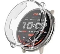 BBZ Soft TPU Scratch-Resist Full-Cover Scratch-Proof Protective Bumper Shell Case Compatible with Amazfit Active2（A2437）