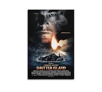 BBZL Póster de la película Shutter Island en lienzo, pintura decorativa, impresión moderna, familia, niño, niña, dormitorio, sala de estar, decoración de pared, pósteres de 12 x 18 pulgadas (30 x 45