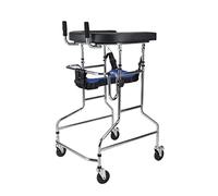 BBZY Andador para Personas Mayores con Ruedas y Asiento Rehabilitación de hemiplejía Marco de pie Ayuda para Caminar para discapacitados Andador médico portátil