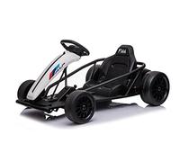 BC BABYCOCHES - Kart FX24, Car ELECTRICO 24V, Coche ELECTRICO para NIÑOS Drift-Car Motor 2 x 350W, Modo Drift a 13 km/h (Blanco)
