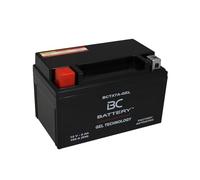 BC BATTERY 12V 6Ah GEL Batería de motocicleta BCTX7A-GEL motocicleta y scooter, sin mantenimiento sellada precargada similar a YTX7A-BS