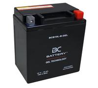 BC BATTERY Batería de arranque para motocicleta con GEL 12V 10Ah BCB10L-B-GEL Motorcycle&Scooter, sin mantenimiento sellada precargada similar a YB10L-B / A2