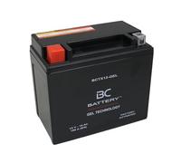 BC BATTERY Batería de arranque para motocicleta con GEL 12V 10Ah BCTX12-GEL Moto&Scooter, sin mantenimiento sellada precargada similar a YTX12-BS