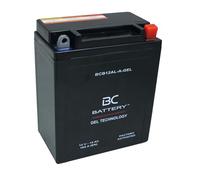 BC BATTERY Batería de arranque para motocicleta con GEL 12V 12Ah BCB12AL-A-GEL Moto&Scooter, sellada y precargada sin mantenimiento similar a YB12AL-A/A2
