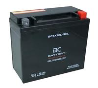 BC BATTERY Batería de arranque para motocicleta con GEL 12V 6Ah BCTX20L-GEL Moto&Scooter, sin mantenimiento sellada y precargada similar a YTX20L-BS/YTX20HL-BS