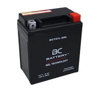 BC BATTERY Batteria Avviamento Moto al GEL 12V 6Ah BCTX7L-GEL Moto&Scooter, esente da manutenzione sigillata precaricata simile a YTX7L-BS