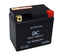 BC BATTERY Batería de motocicleta con GEL de 12V 6Ah BCTZ7S-GEL para motocicleta y scooter, precargada sellada sin mantenimiento similar a YTZ7S