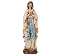 BC BUILDCLASSIC Estatua católica de Nuestra Señora de Lourdes, figura de la bendita Virgen María, regalo religioso para decoración del hogar, 14.5 pulgadas de alto, escultura renacentista hecha a mano