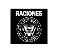 BC Corona ADH06406 Pegatina RACIONES 7,4 x 7 cm Graciosa Vinilo Decorativa Coche, Blanco