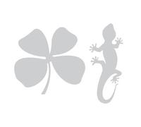 BC Corona ADH06566 Pegatina Trebol & Salaman, Color Plata